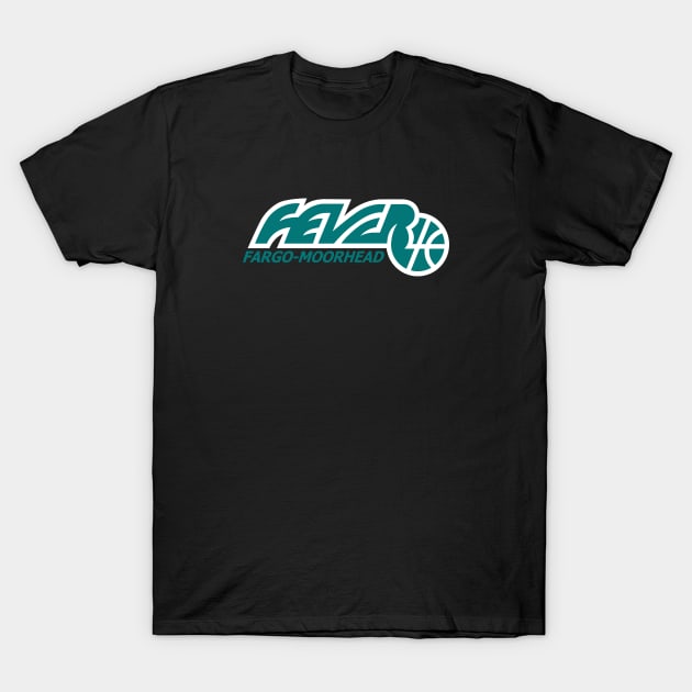 Defunct Fargo-Moorhead Fever CBA Basketball T-Shirt by LocalZonly